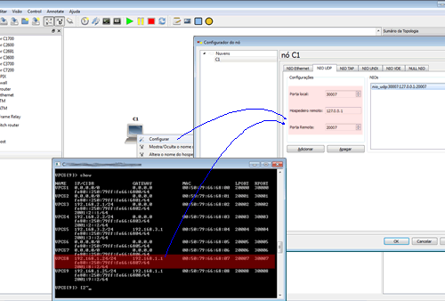 Configurando o PC no GNS3